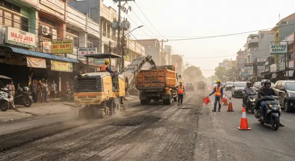aspal goreng sangat memberi efisiensi terhadap proyek jalan