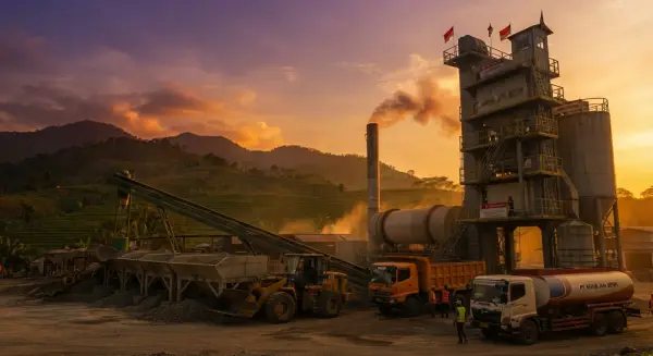 pabrik aspal cikarang memproduksi aspal hotmix terbaik