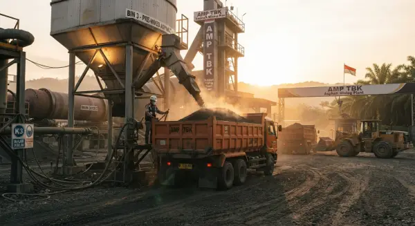 pabrik aspal karawang selalu melalui quality control sebelum aspal dikirim