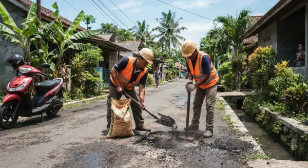 aspal instan bisa digunakan langsung sesuai kebutuhan