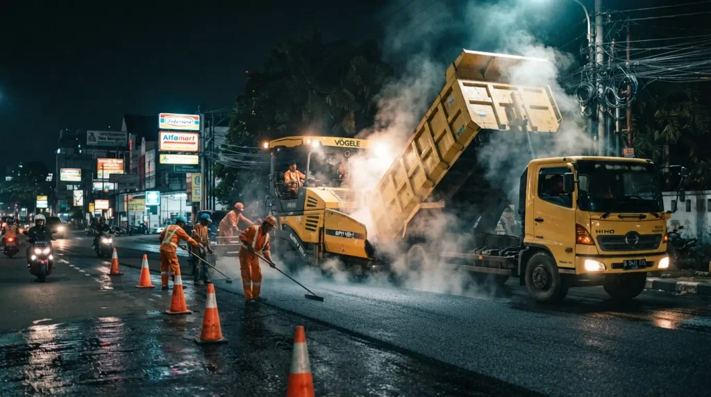 aspal putih menjadi pilihan yang baik untuk pengaspalan jalan